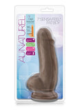 Au Naturel Sensa Feel Fat Boy Dildo - Chocolate - 7in