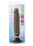 Au Naturel Sensa Feel Magnum Vibrating Dildo - Chocolate - 11in