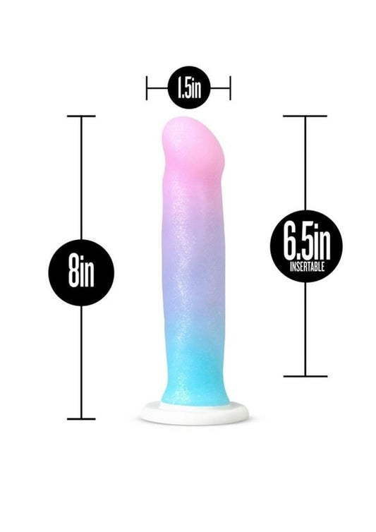 Avant D17 Lucky Silicone Dildo - Multicolor - 8in