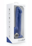 Avant D8 Ergo Silicone Dildo with Suction Cup - Blue/Indigo - 7.5in