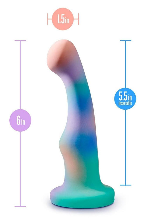 Avant Opal Dreams Silicone Dildo - Aqua/Blue