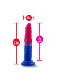 Avant Pride P8 Love Silicone Dildo - Multicolor - Small - 7.5in