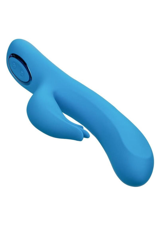 Azure Collection Flutter G Rechargeable Silicone Vibrator - Blue