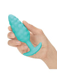 B-Vibe Bump Textured Rechargeable Silicone Anal Plug - Green/Mint Green