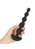 B-Vibe Cinco Rechargeable Silicone Anal Beads - Black