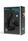 B-Vibe Expanding Plug Rechargeable Silicone with Remote Anal Plug