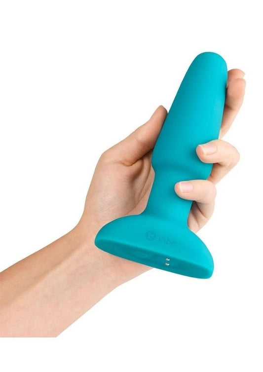 B-Vibe Rimming Plug 2 Rechargeable Silicone Anal Plug - Teal