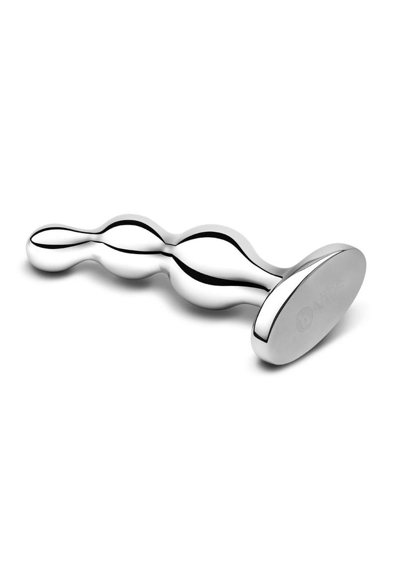 B-Vibe Stainless Steel Anal Beads - Silver