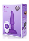 B-Vibe Trio Plug Rechargeable Silicone Anal Plug with Remote Control