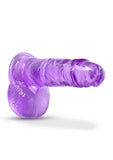 B Yours Plus Rock N' Roll Realistic Dildo with Balls - Purple - 7.25in