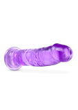 B Yours Plus Thrill N' Drill Realistic Dildo - Purple - 9.5in