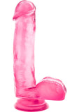 B Yours Sweet N' Hard 1 Dildo with Balls - Pink - 7in