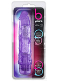 B Yours Vibe 1 Vibrating Dildo - Purple - 9in