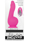 Ballistic Silicone Rechargeable Vibrator with Remote Control