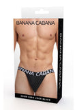 Banana Cabana Poly Jock - Black - Large/Medium