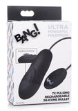 Bang! 7x Pulsing Rechargeable Silicone Bullet Vibrator