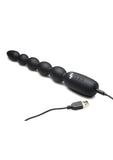 Bang! Digital Rechargeable Silicone Anal Beads - Black