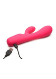 Bang! Digital Rechargeable Silicone Rabbit Vibrator - Pink