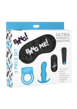 Bang! Duo Blast Plug and Cock Ring Kit - Blue - Set Of 4