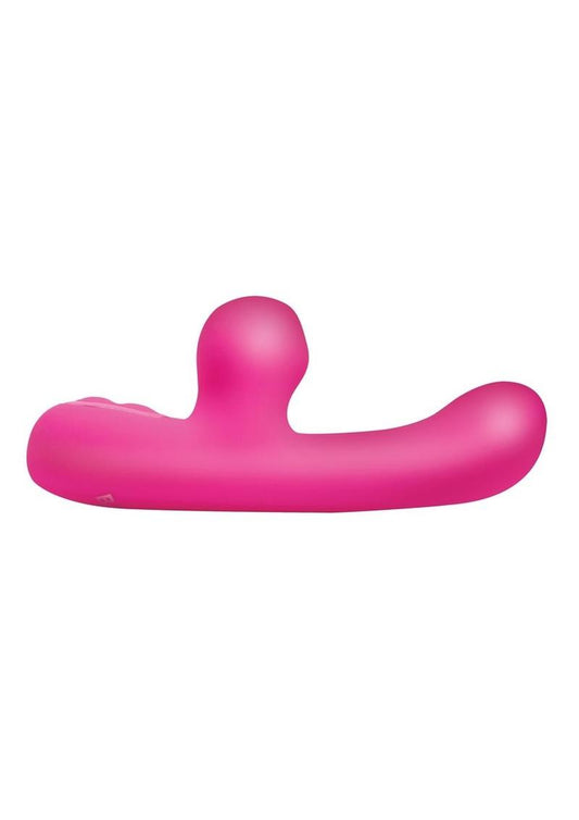 Bang! G-Spot Rabbit Rechargeable Silicone Vibrator - Pink