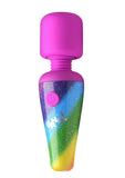 Bang! Rainbow Mini Wand Rechargeable Silicone Vibrator - Multicolor