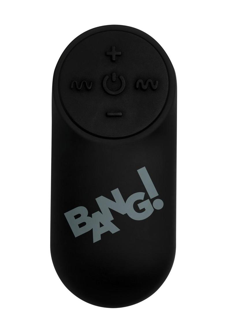 Bang! Vibrating Bullet with Remote Control - Black