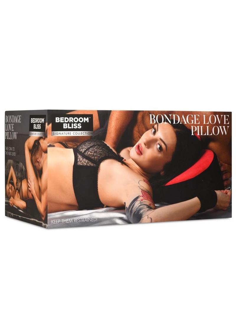 Bedroom Bliss Bondage Love Pillow - Black/Red