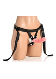 Bedroom Bliss Velvet Kiss Strap-On Harness - Black