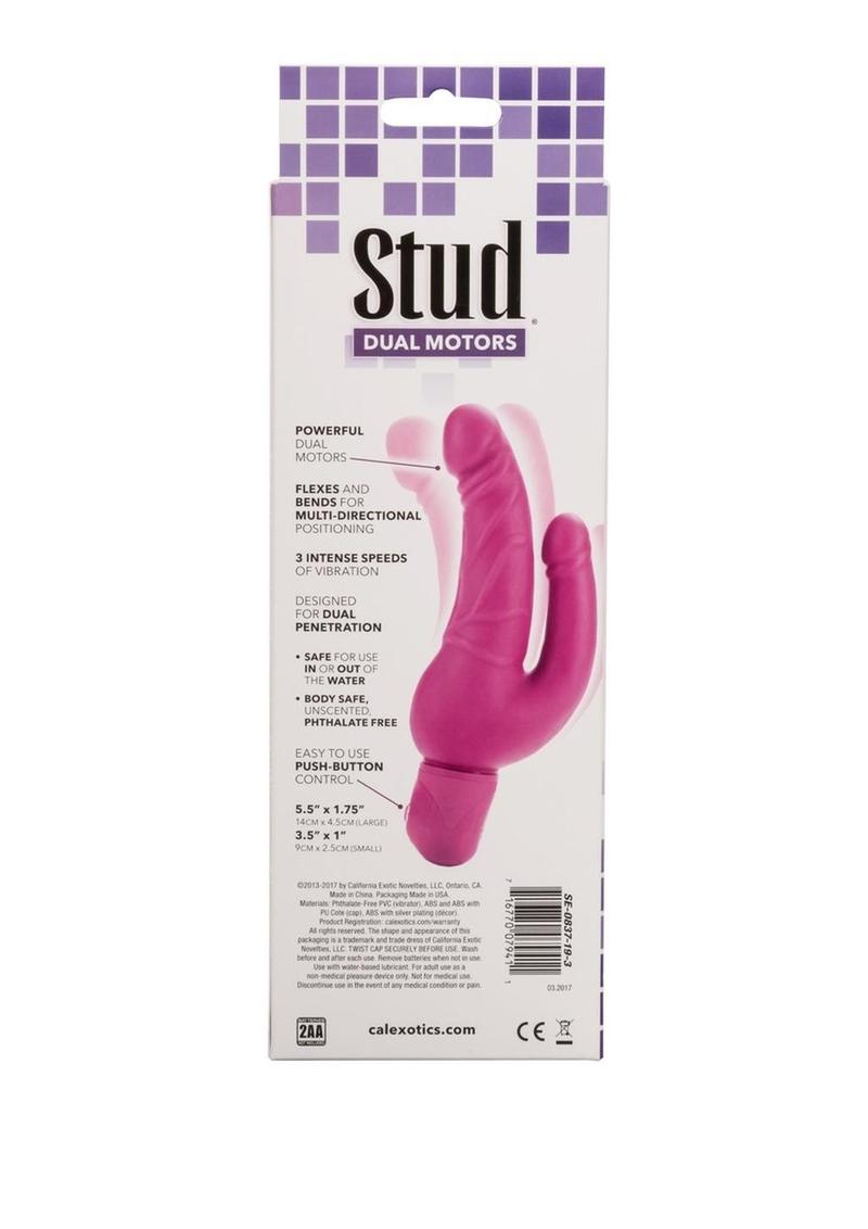 Bendie Stud Over and Under Vibrator - Pink