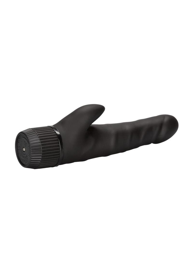 Black Velvet Clit Arouser Realistic Vibrator - Black