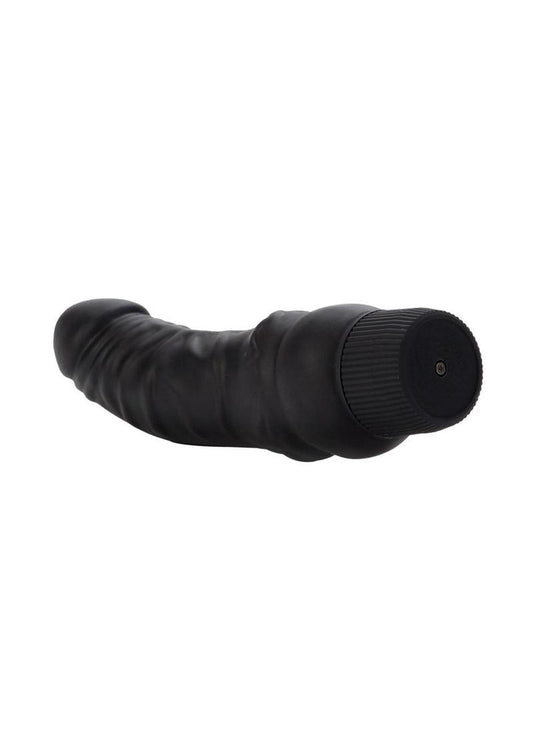 Black Velvet Realistic Vibrator - Black