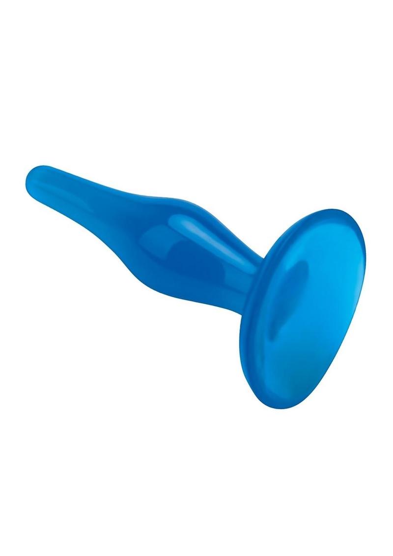 Blue Line Easy Insertion Anal Plug - Blue - 4.75in