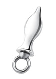 Blue Line Metal Tapered Butt Plug with Loop Hardware 2.5in - Stainless - Steel