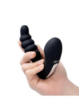 Blue Line Prodder Silicone Rechargeable Sphincter Training Remote Controlled Prostate Stimulator - Black