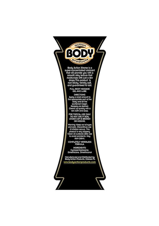 Body Action Extreme Glide Silicone Lubricant - 8.5 Oz