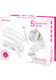 Bodywand Couples Collection Honeymoon Gift - White - 5 Piece Set/Set