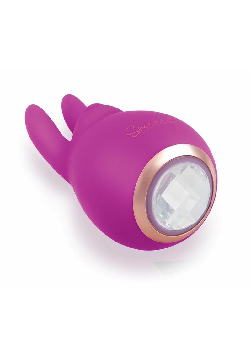 Bodywand Socialite Eden Rechargeable Silicone Clit Stimulator - Gold/Purple