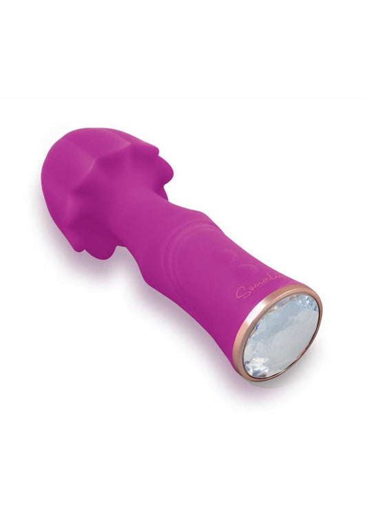 Bodywand Socialite Pacha Rechargeable Silicone Wand - Gold/Purple