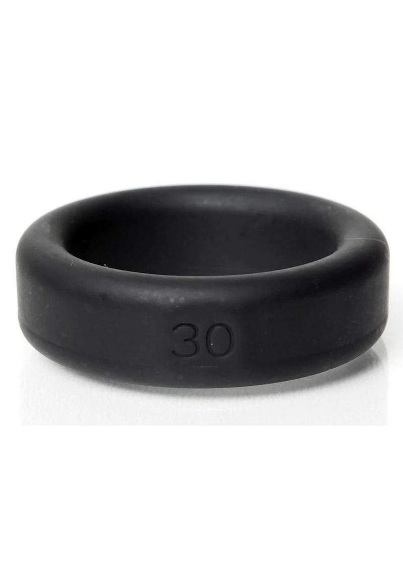 Boneyard Silicone Ring Cock Ring - Black - 1.2in