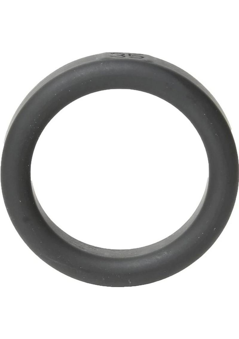 Boneyard Silicone Ring Cock Ring - Black - 1.4in