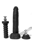 Boneyard Silicone Tool Kit Dildo with Balls 10in with Attachments