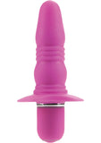 Booty Call Booty Buzz Silicone Vibrating Butt Plug - Pink