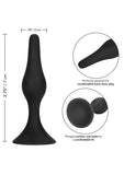 Booty Call Booty Starter Silicone Butt Plug - Black