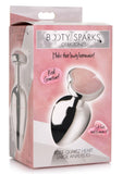 Booty Sparks Gemstones Rose Quartz Heart Anal Plug