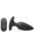 Booty Sparks Laser F... Me Rechargeable Silicone Anal Plug with Remote Control - Large - Black with Red Light - Black - Large