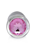 Booty Sparks Pink Gem Glass Anal Plug