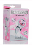 Booty Sparks Pink Gem Glass Anal Plug