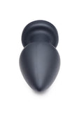 Booty Sparks Silicone Vibrating Led Plug - Black - Large