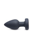 Booty Sparks Silicone Vibrating Led Plug - Black - Medium