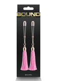 Bound Nipple Clamps T1 - Metal/Pink/Rose Gold